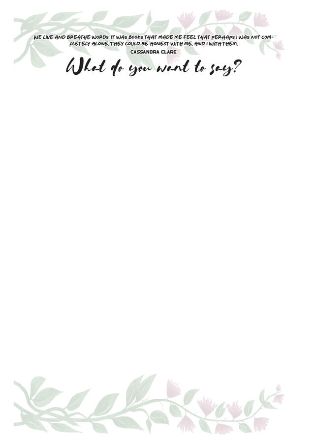 What do you want to say? What do you want to say?